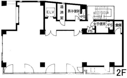 いちご渋谷イーストビル 2階 平面図