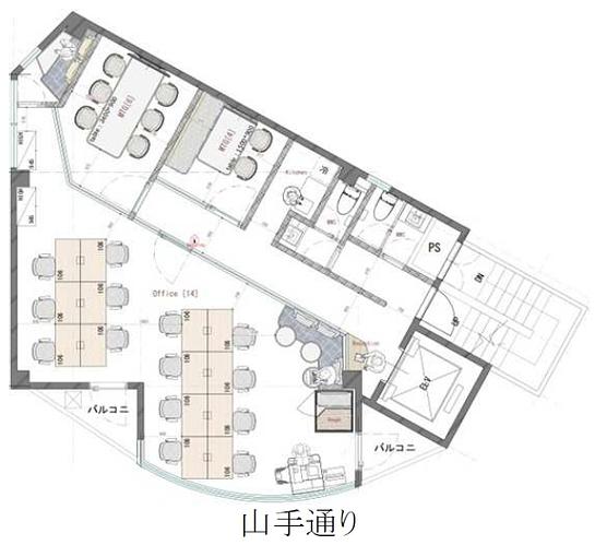 青葉台四丁目ビル 4階 平面図