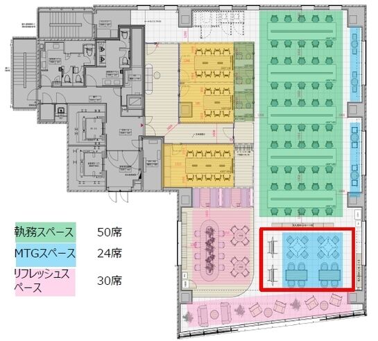 BIZCORE飯田橋 7階 平面図