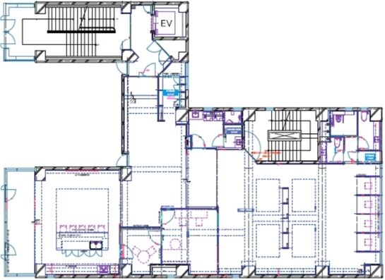 Uni-works新宿御苑(旧:第3タケビル) 2階 平面図