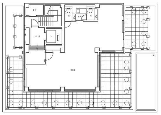 北青山プラザビル 4階 平面図