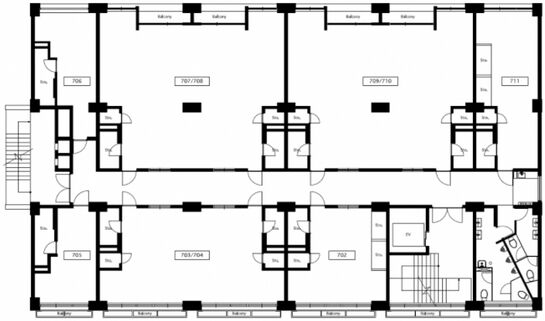 岡崎ビル 8階807 平面図