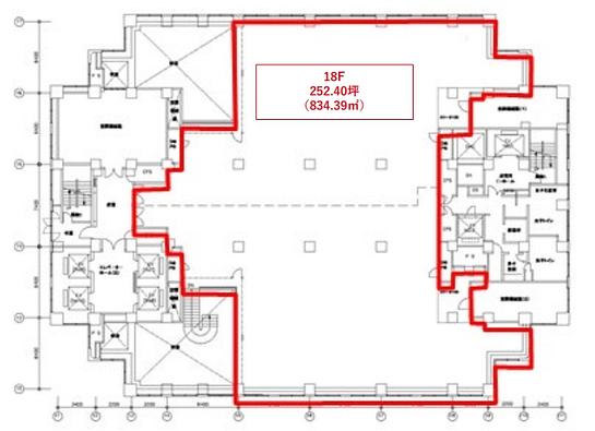 スフィアタワー天王洲 18階 平面図