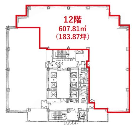 FOREFRONT TOWER Ⅰ（勝どき フォアフロントタワーⅠ） 12階 平面図