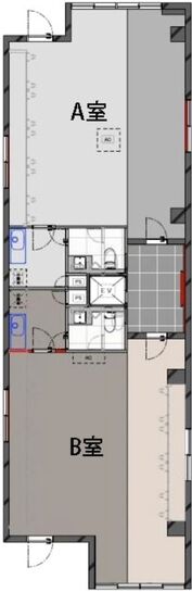 斉藤ビルディング 4階B 平面図