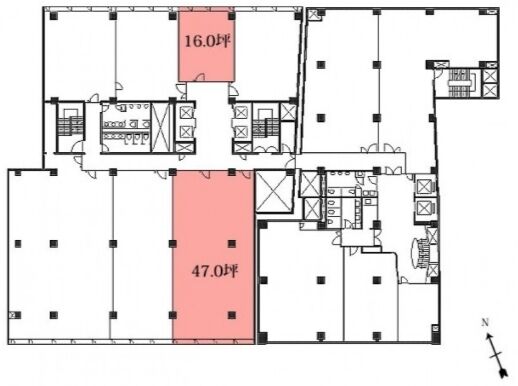 新虎ノ門実業会館(新館) 9階 平面図