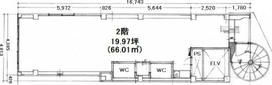 星野神田西口ビル 2階 平面図