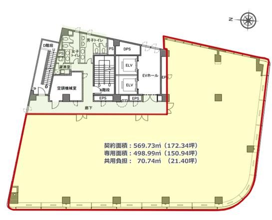 ビック池袋東口ビル（旧：アイケアビル） 7階 平面図