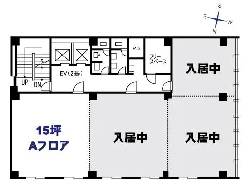白王ビル 4階A 平面図