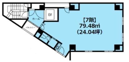 六本木718 7階 平面図