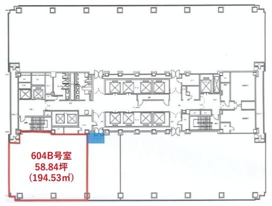 紀尾井町ビル 6階604B 平面図