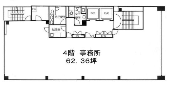 双葉ビル(港区) 4階 平面図