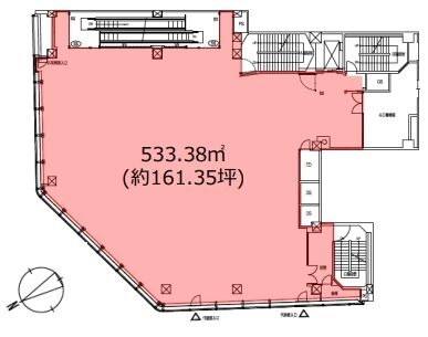 メットライフ新宿スクエア 8階 平面図
