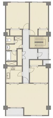 グリーンファンタジアビル 7階703 平面図
