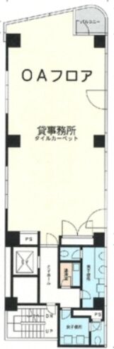 ITOビル（新宿区） 5階 平面図