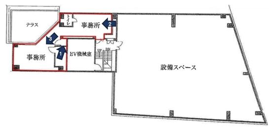 高輪ミューズビル 6階 平面図
