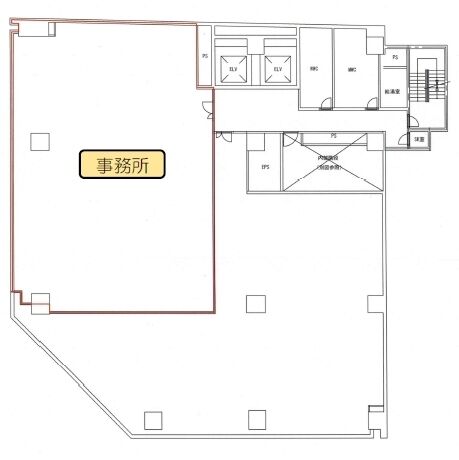 りそな五反田ビル 7階A 平面図