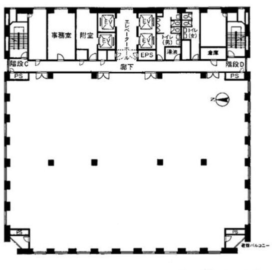 後楽国際ビルディング 5階501 平面図