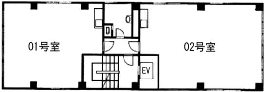 金谷ビル 6階601 平面図