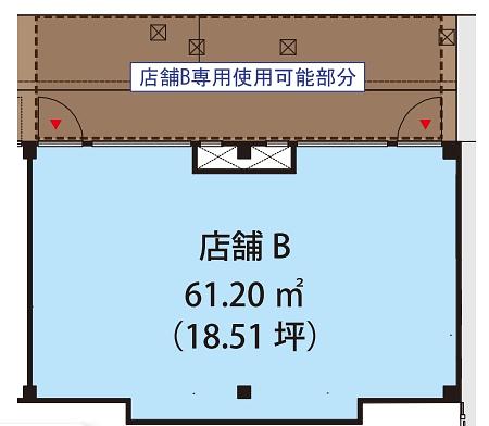 レジデンスミツイ 1階B 平面図
