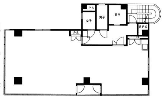 杉木立ビル 6階 平面図