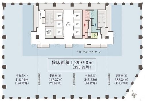三会堂ビル 5階 平面図