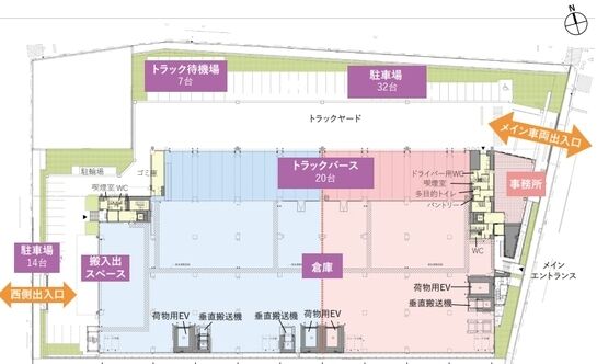 KALOC南六郷 1階 平面図