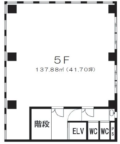 第五安田ビル 5階 平面図
