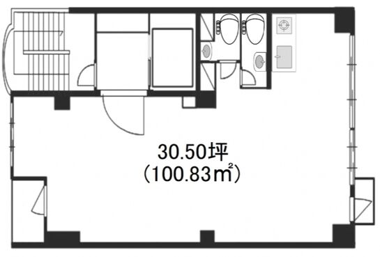 MIビル(新宿区) 4階 平面図