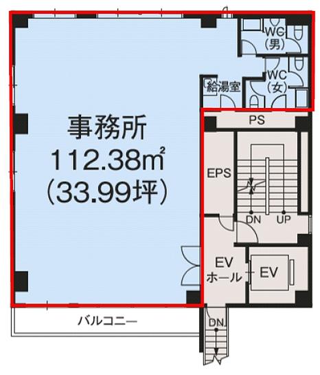 HF湯島ビルディング 9階 平面図