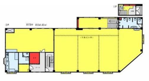T.Y.ビル 2階201+202 平面図