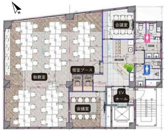 ARZ芝公園(旧:村中ビル) 2階 平面図