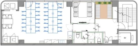 NOVEL WORK Shinjuku West（旧：OYAビル） 6階 平面図