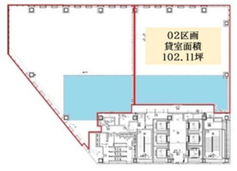 赤坂スターゲートプラザ 16階02 平面図