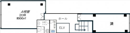 不動前ビル 4階A 平面図