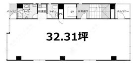 オクヤビル 3階 平面図
