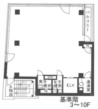 NKビル(渋谷区) 4階 平面図