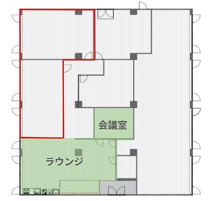 帝都青山ビル 5階5号室（goodoffice渋谷） 平面図