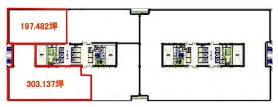 芝パークビル（通称：軍艦ビル） A館8階 平面図