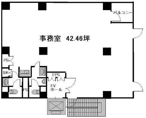 第一登茂ビル 4階 平面図