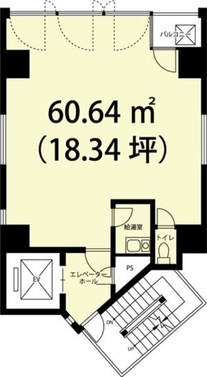 南平台野坂ビル 8階 平面図