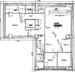 KA111ビル 地下1階 平面図