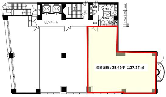 五反田HSビル 2階 平面図