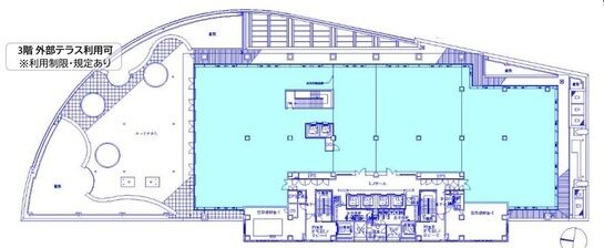 六本木ヒルズ ゲートタワー 3階 平面図
