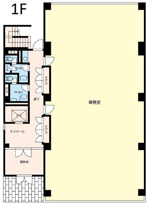 五洋芝浦ビル 1階 平面図