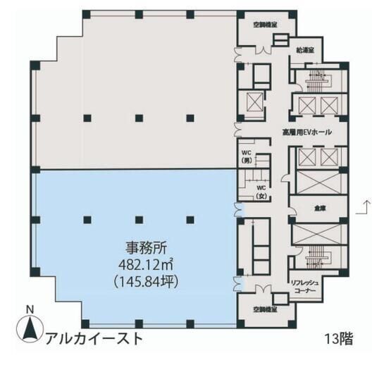 アルカイースト 17階 平面図