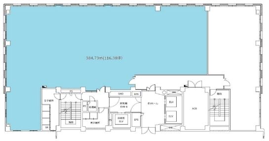 明星ビルディング 8階 平面図