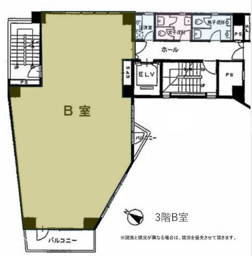 神田ミハマビル 3階B 平面図