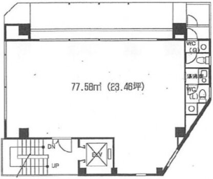 神楽坂Uビル 7階 平面図