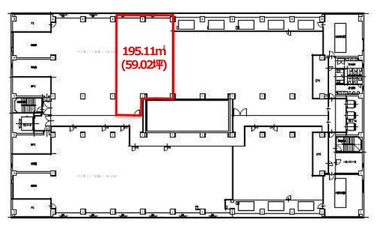 JMFビル東陽町02（旧：イーストスクエア東京・NOF東陽町ビル） 3階 平面図